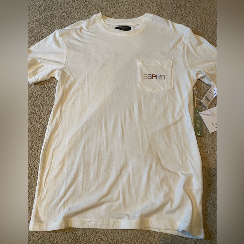 Esprit Women’s White Short Sleeve Pocket Tee